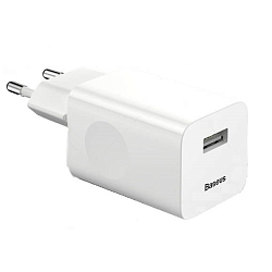 Сетевое ЗУ 1USB 3.4A BASEUS Charging (CCALL-BX02) белый, QC3.0