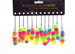 Антистресс гусеница из силикона, цветные