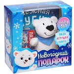 Набор 3 в 1 «Новогодний подарок», пазл, игрушка, книга