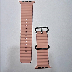 Силиконовый ремешок OCEAN BAND 42_44_45_49мм_застёжка-пряжка (силикон) 04_розовый