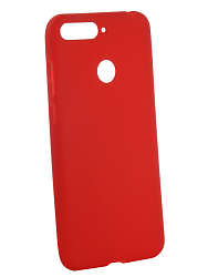 Силиконовый чехол NEYPO для HUAWEI Honor 7A Pro матовый, красный (Soft Matte)