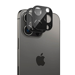 Противоударное стекло на камеру для iPhone 14 Pro Max черный