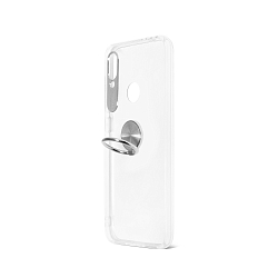 Задняя накладка DF для Xiaomi Redmi Note 7/Note 7 Pro xiTRing-01 (silver) с кольцом