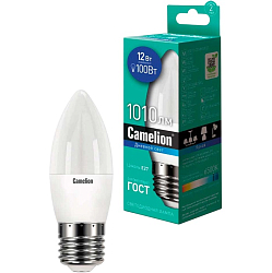 Лампа светодиодная CAMELION C35 12W/6500К/E27