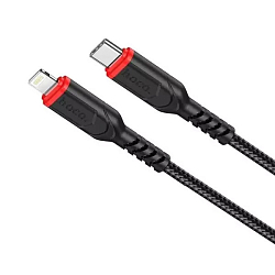 Кабель Lightning <--> Type-C  1.0м HOCO X59 Victory, черный