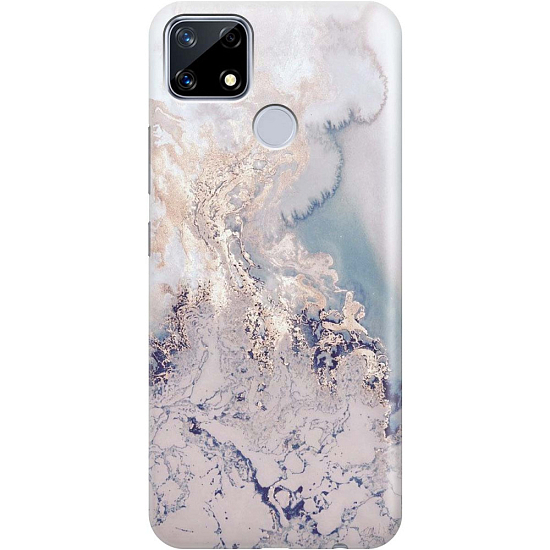 Силиконовый чехол NONAME для Realme 7i Мраморная волна