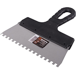 Шпатель зубчатый нерж.сталь пластиковая рукоятка 6х6 мм, 200мм ВИХРЬ 73/3/2/26