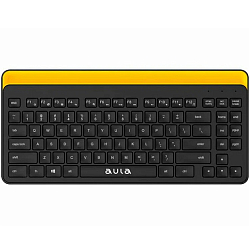 Клавиатура БП AULA AWK310, черный/желтый