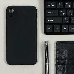 Задняя накладка LUAZON для iPhone XR, TPU, черный   5186080