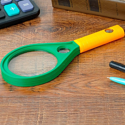 Лупа классическая, капля 5х, d=7,5см, с компасом 594766