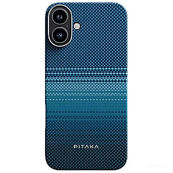 Задняя накладка PITAKA Moonrise Tactile Woven case Sunset для iPhone 16