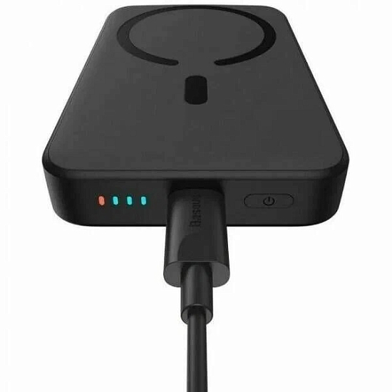 Внешний АКБ BASEUS 6000mAh магнитный power bank черный (PPCXM06)