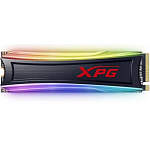 Накопитель SSD M.2 256Gb ADATA SPECTRIX S40G RGB, 3D TLC, PCIe Gen 3.0 x4, NVMe, R3500/W1200, TBW 160
