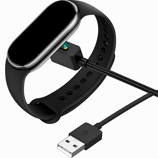 Кабель зарядки USB для Xiaomi mi band 8 черный
