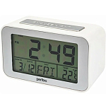 Часы-будильник PERFEO "Loft", серебряный/белый, (PF-S2032)