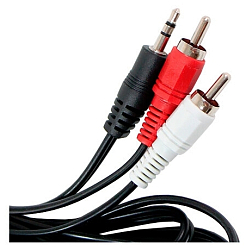 Кабель Jack 3.5 <--> 2RCA  3.0м VCOM VAV7183-3M