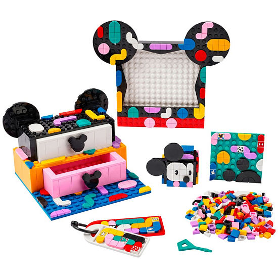 Конструктор LEGO DOTS 41964 Коробка «Снова в школу» с Микки и Минни Маусами