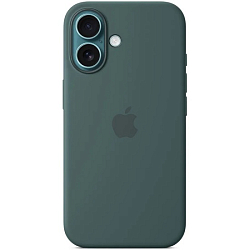 Силиконовый чехол SILICONE CASE MagSafe для iPhone 16 (4. Acua) (с АНИМАЦИЕЙ)