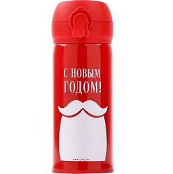 Термос новогодний SVOBODA VOLI «С Новым Годом», 350 мл, красный