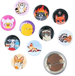 Значок металлический , закатной «Милые животные», d = 2,5 см, МИКС 9744602