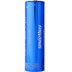 Аккумулятор SMARTBUY LI18650-3000mAh SP-1 (50/400) (SBBR-18650-1S3000)