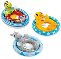 Круг для плавания «Зверюшки», с сиденьем, от 3-4 лет, цвета МИКС, 59570NP INTEX
