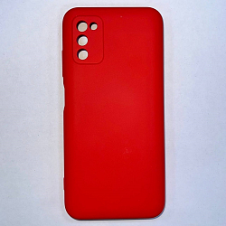 Задняя накладка AKSS для Samsung Galaxy A03S 4G, красный