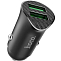 Авто ЗУ 2USB HOCO Z39, QC3.0, microUSB, чёрный