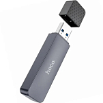 Кардридер HOCO HB45 Spirit, серый, USB 2.0