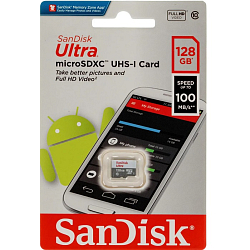 SD  128Gb SanDisk Class 10 Ultra UHS-I (100 Mb/s)