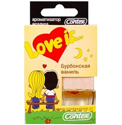 Ароматизатор CONTEX LOVE IS Бурбонская ваниль стеклянный бочонок