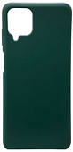 Задняя накладка SILICONE COVER для Samsung Galaxy A12 зеленая