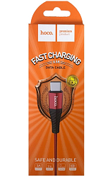 Кабель USB <--> Type-C  1.0м HOCO X38 Cool красный