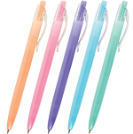 Ручка шариковая автоматическая BRAUBERG PASTEL, СИНЯЯ 143456