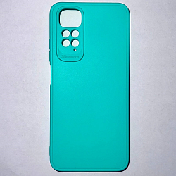 Задняя накладка Мобилис для Xiaomi Redmi Note 11 4G, морской зеленый , матовая с защитой камеры