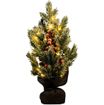 Фигура светодиодная «Зимняя пихта» 33×25×25 см, 20 LED, батарейки AG13×3 (в комплекте), свечение тёплое белое