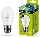 Лампа светодиодная ERGOLUX G45 9W/3000K/E27