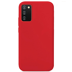 Задняя накладка GRESSO. Коллекция Меридиан для Samsung Galaxy A03s (2021) красный