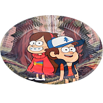 Тарелка одноразовая «С Днем Рождения!», 18 см, Гравити Фолз 9364770