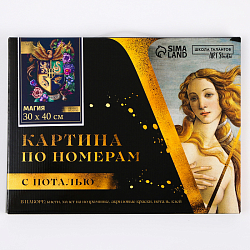 Картина по номерам «Магия» с подрамником и поталью, 30 х 40 см
