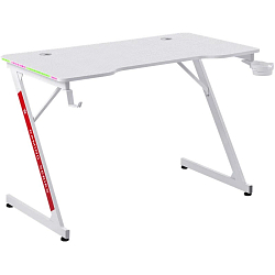 Стол игровой DEFENDER Solas подвес кружк+гарн,бел,МДФ,RGB