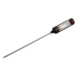 Термощуп электронный Luazon 20 см нержавеющая сталь, чехол, черный 2502590