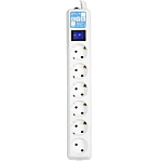 Сетевой удлинитель  5.0м POWER CUBE PRO SPL6-16-P-5M, белый, 6 розеток, 16А, (3*1,5)