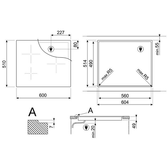 Варочная панель Smeg SI2M7643DW