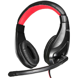 Наушники OKLICK HS-L100 черный/красный (NO-530)