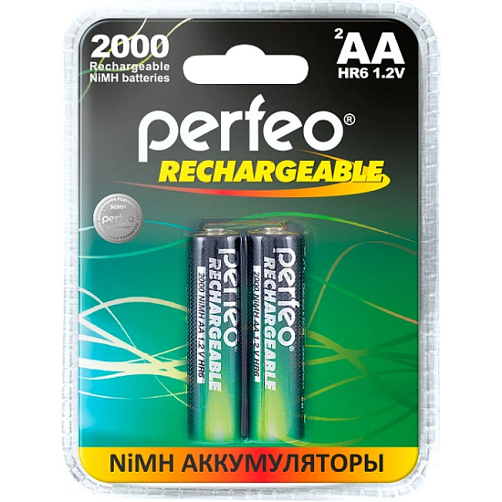 Аккумулятор PERFEO R06 2000mAh BL-2 (60)