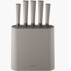 Набор ножей NADOBA, серия IVORY, 5шт, в универсальном блоке