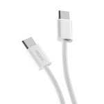 Кабель Type-C <--> Type-C  2.0м DEPPA Original XL 72556, белый, 100Вт