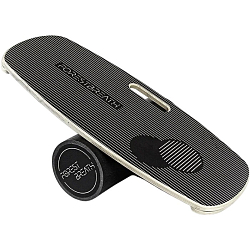 Балансировочная доска балансборд для детей и взрослых в комплекте с валиком Wakeboards Black