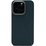 Задняя накладка K-Doo Kevlar для iPhone 15 Pro Max, под карбон, синий